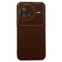 Skal Vivo X80 Pro Elegans I Äkta Läder