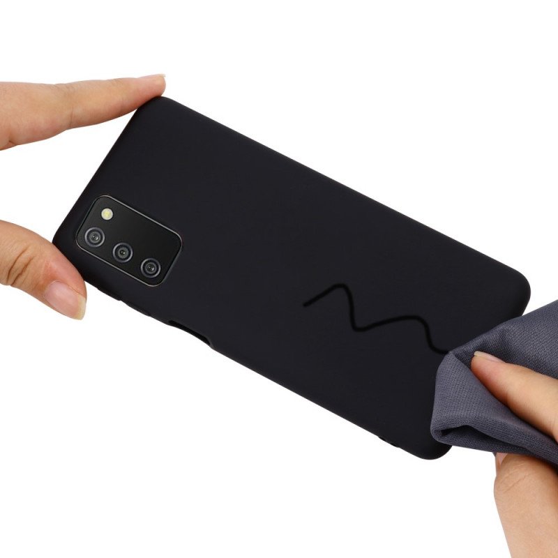 Skal Samsung Galaxy A03s Flytande Silikon Med Snodd