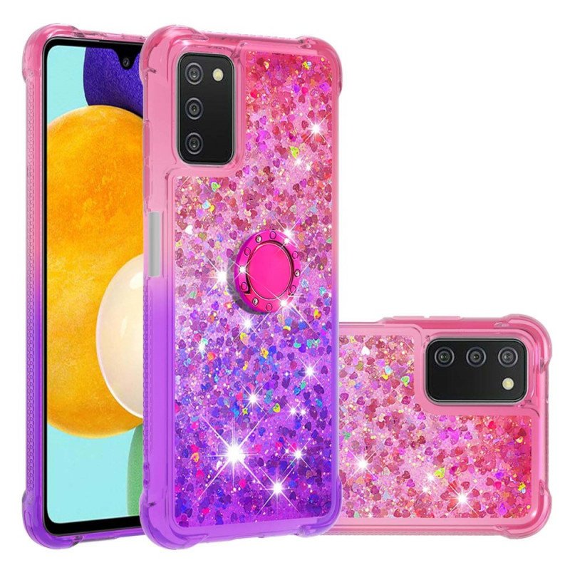 Skal Samsung Galaxy A03s Glitter Ring-bracket