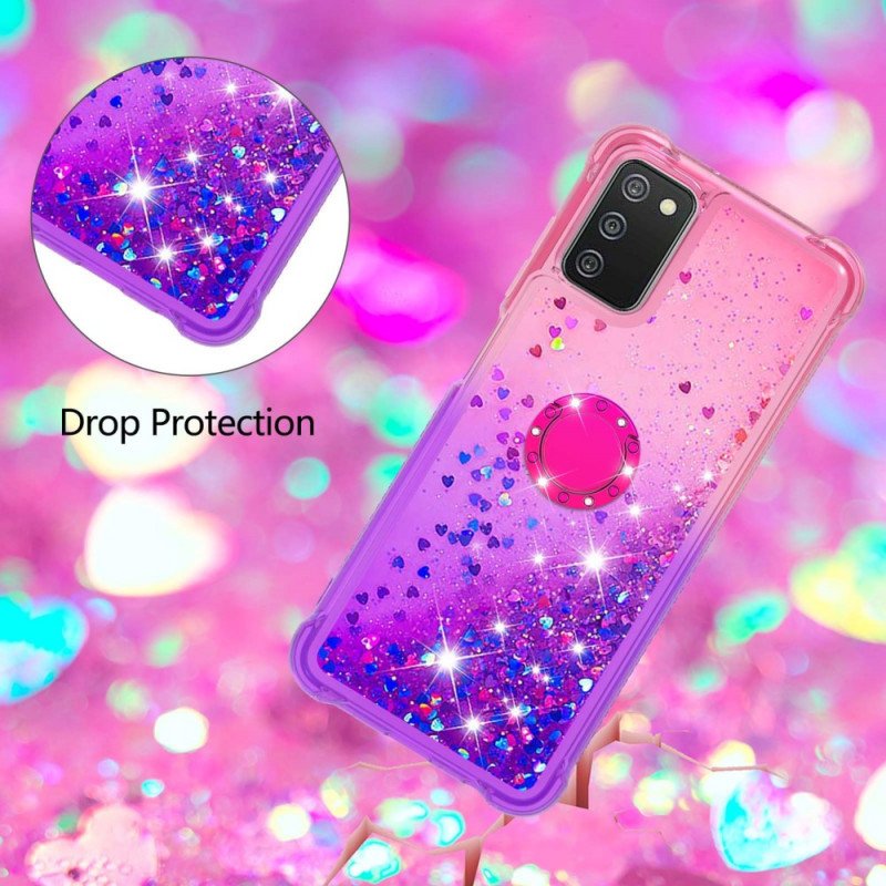 Skal Samsung Galaxy A03s Glitter Ring-bracket