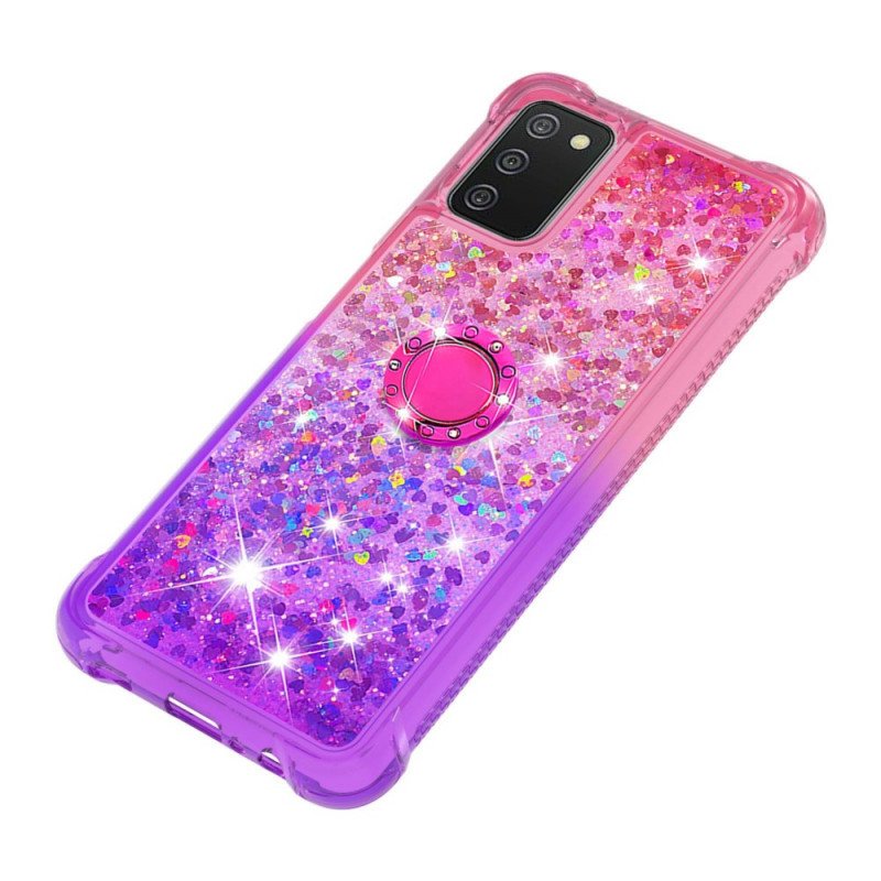 Skal Samsung Galaxy A03s Glitter Ring-bracket