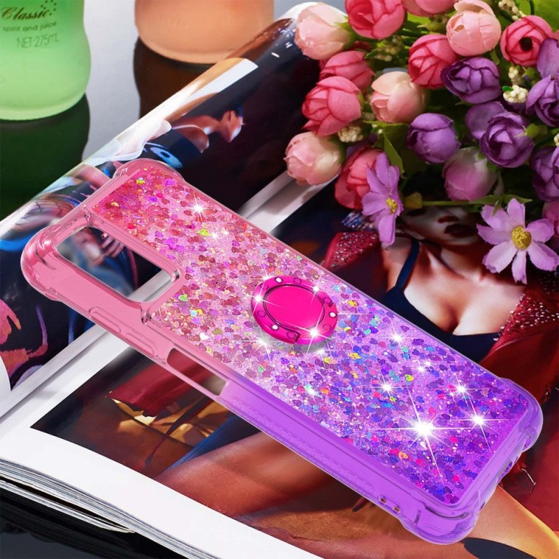 Skal Samsung Galaxy A03s Glitter Ring-bracket