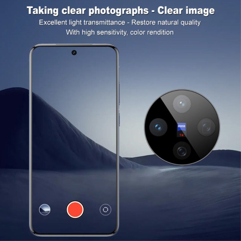Linsskydd I Härdat Glas För Vivo X200 Med Automatisk Positioneringsram