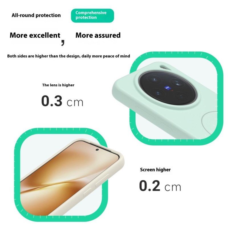 Skal Vivo X200 Magsafe Flytande Silikon