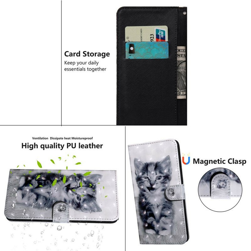 Fodral Huawei P Smart 2021 Ljusfläck Kattungen Ignatius