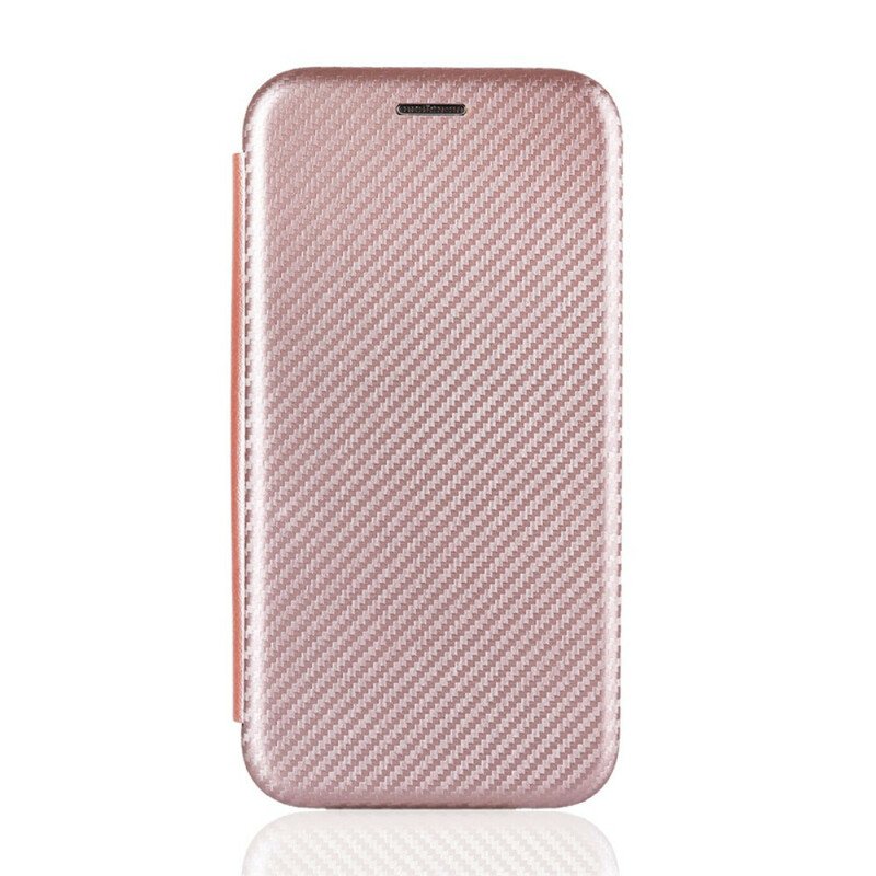 Folio-fodral Huawei P Smart 2021 Läderfodral Kolfiber