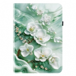 Case iPad Pro 13 (2025) Telefonfodral Jadeblommor