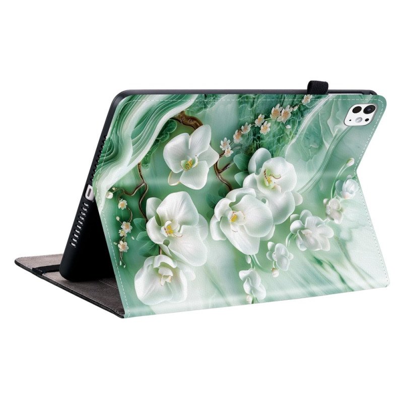 Case iPad Pro 13 (2025) Telefonfodral Jadeblommor
