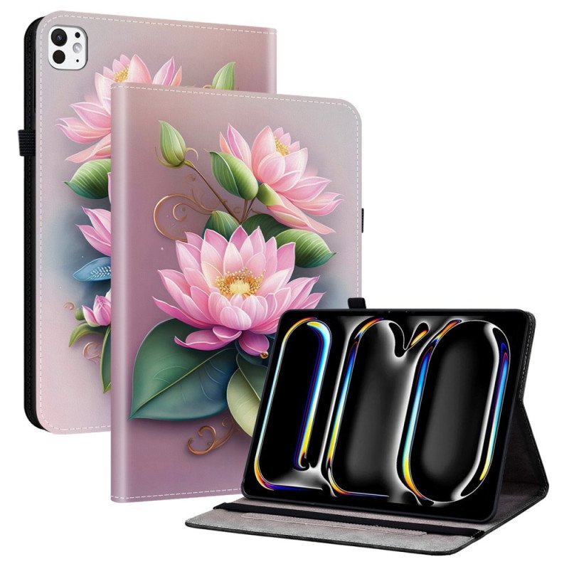 Fodral iPad Pro 13 (2025) Lotusmönster