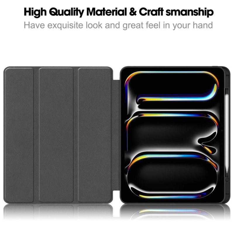 iPad Pro 13 (2025) Pekpennhållare I Konstläder