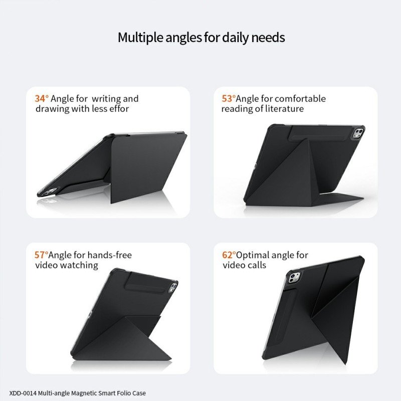 iPad Pro 13 (2025) Xundd-stativ Med Flera Vinklar