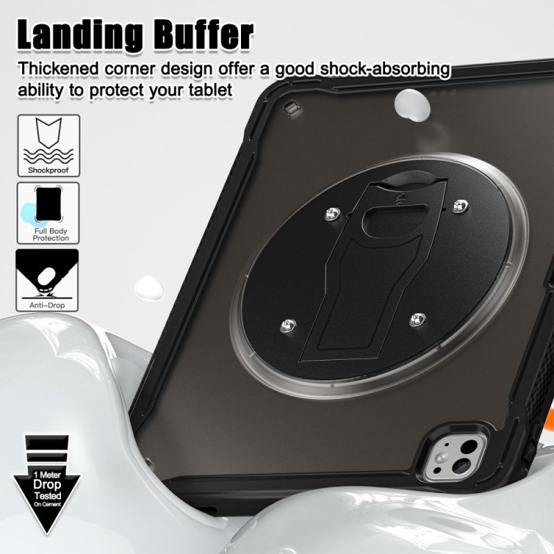 Skal iPad Pro 13 (2025) Genomskinlig Med Stativ