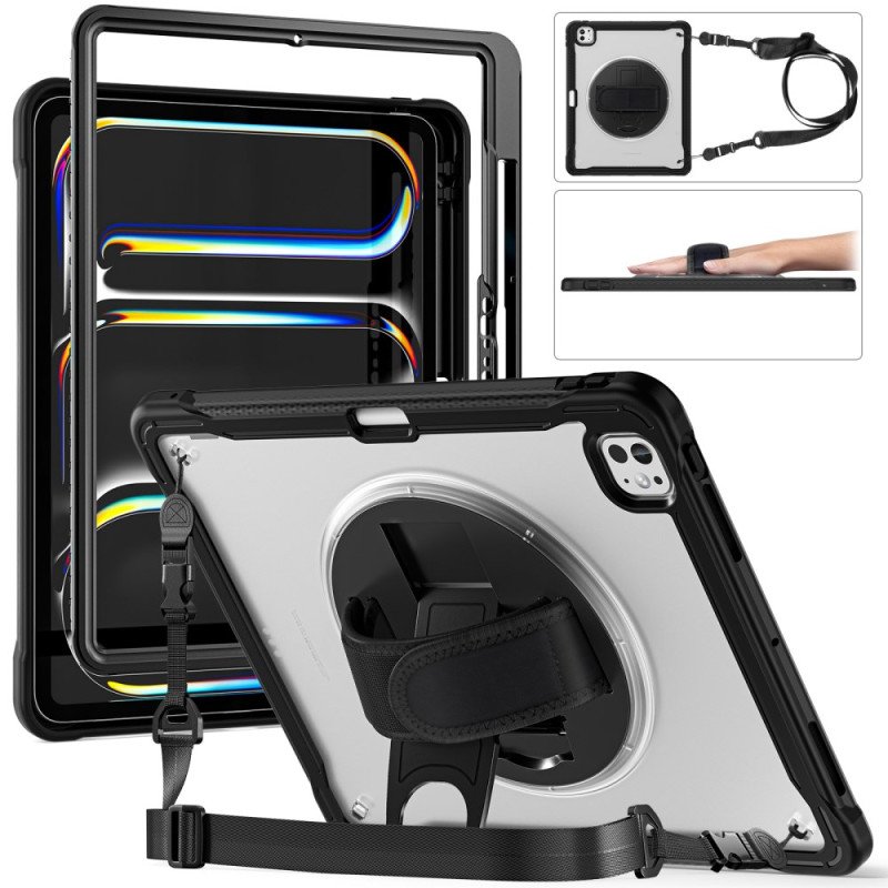 Skal iPad Pro 13 (2025) Handrem Stativ Och Axelrem