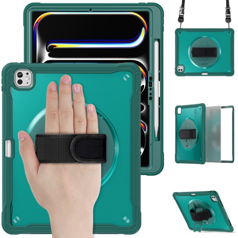 Skal iPad Pro 13 (2025) Handrem Stativ Och Axelrem