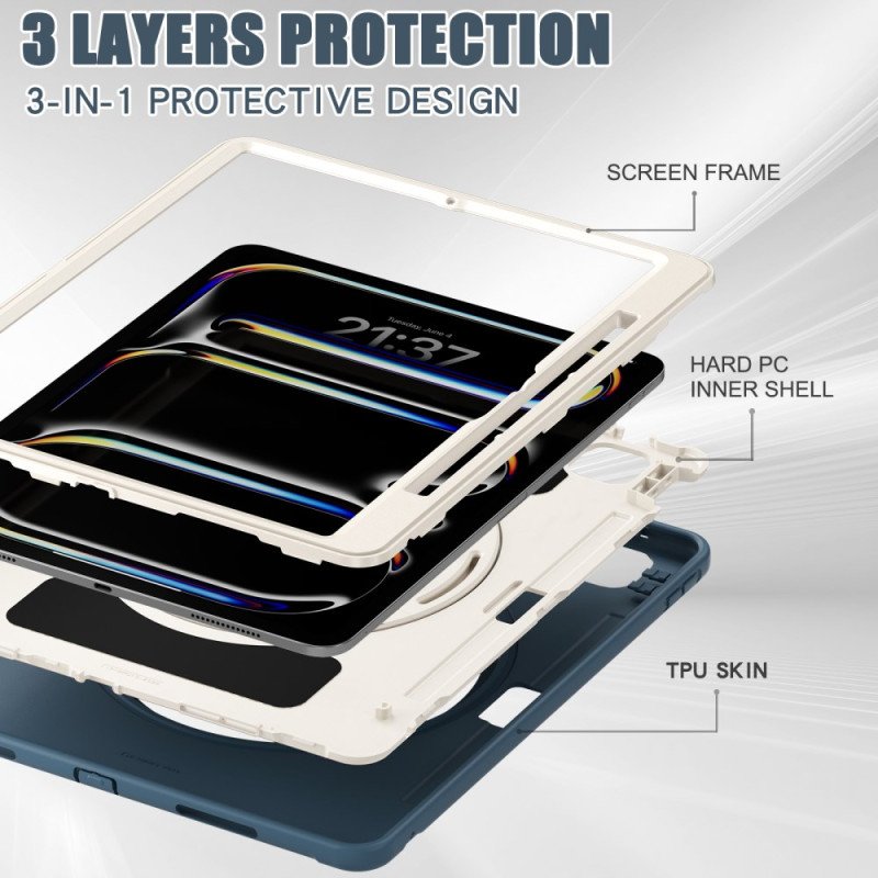 Skal iPad Pro 13 (2025) Handtag Och Pennhållare