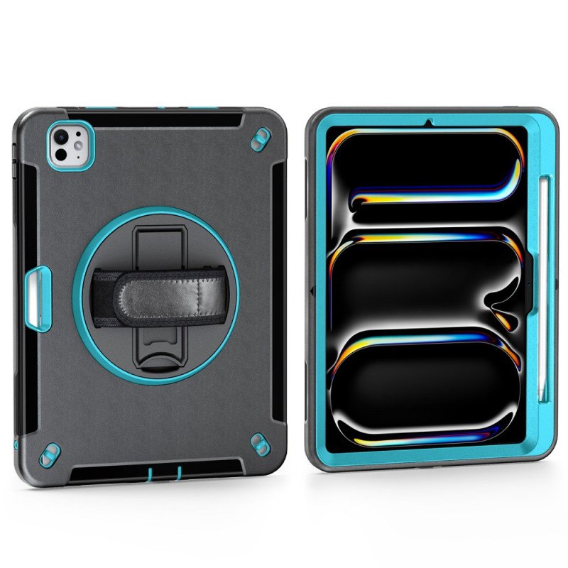 Skal iPad Pro 13 (2025) Robust Ringhållare Och Axelrem