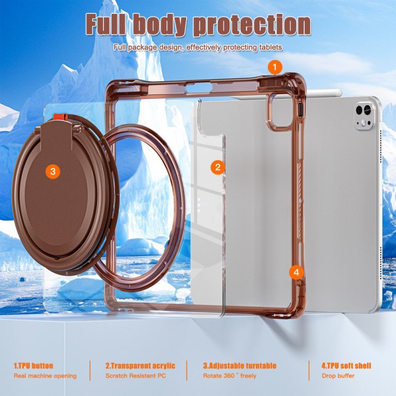 Skal iPad Pro 13 (2025) Roterande Handtag