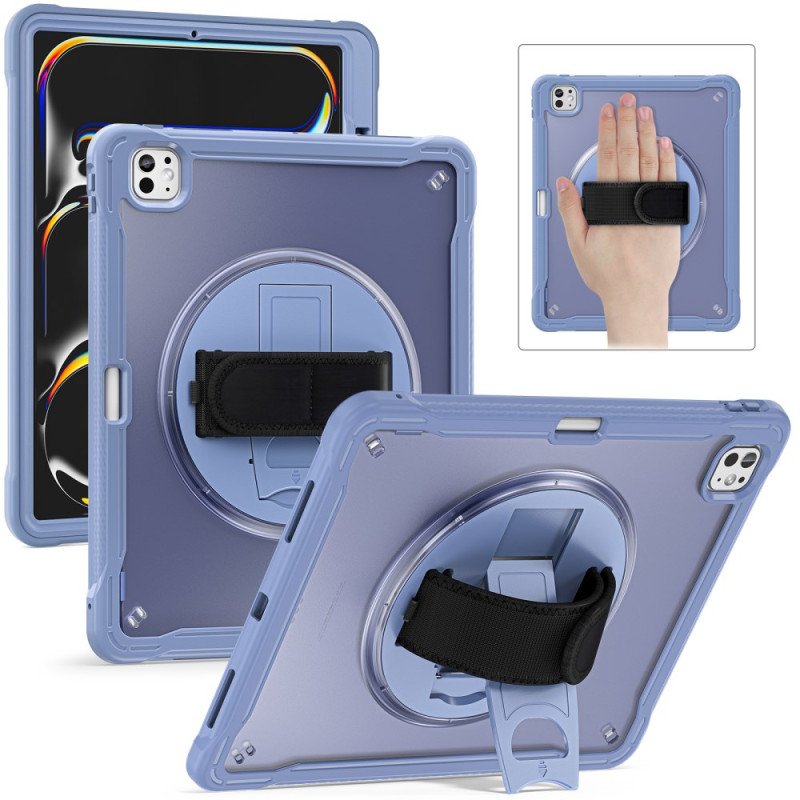 Skal iPad Pro 13 (2025) Stativ Och Roterande Handrem