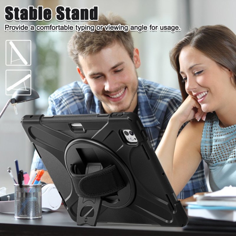 Skal iPad Pro 13 (2025) Stylushållare Och Axelrem