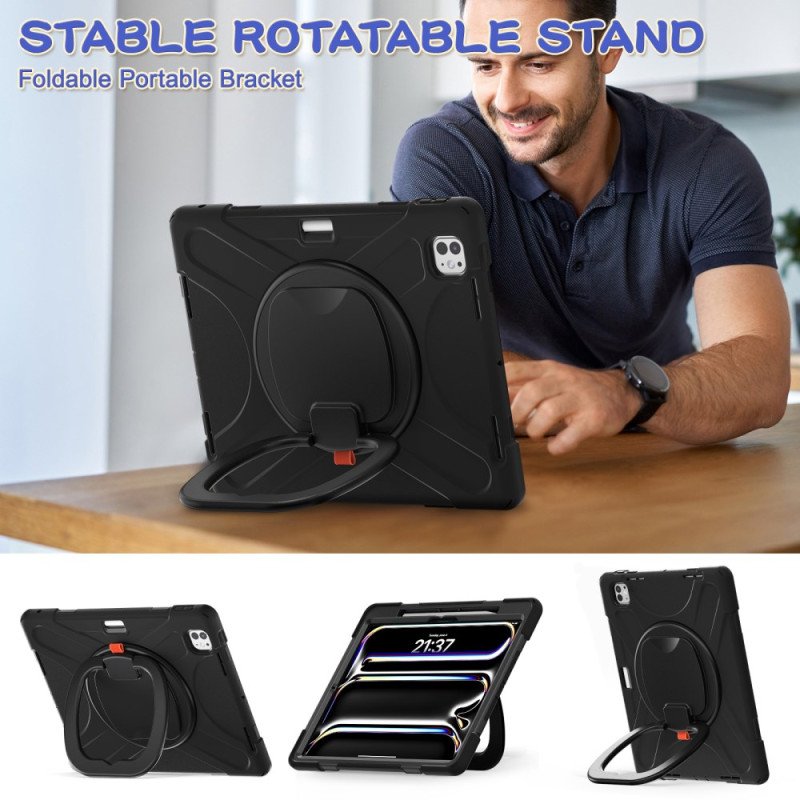 Skal iPad Pro 13 (2025) Vridbart Stativ Och Handtag