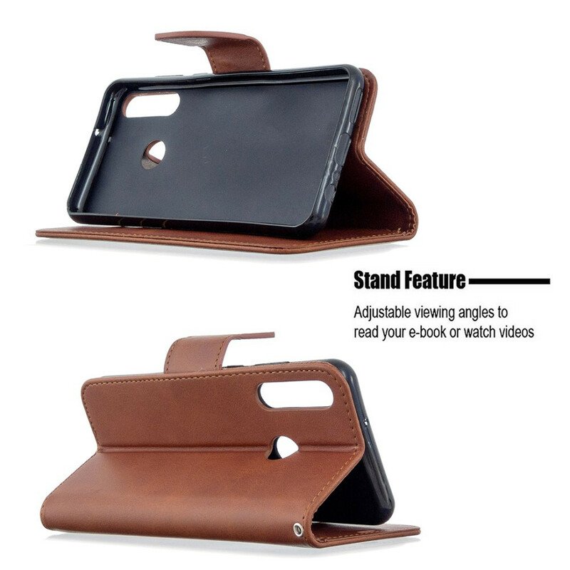 Fodral Huawei Y6p Folio-fodral Slät Flap Sned