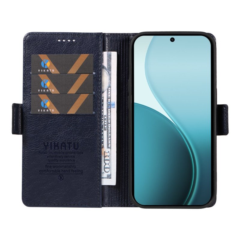 Fodral Oppo Reno 14 Pro 5g Yikatu Frostat Lädereffekt
