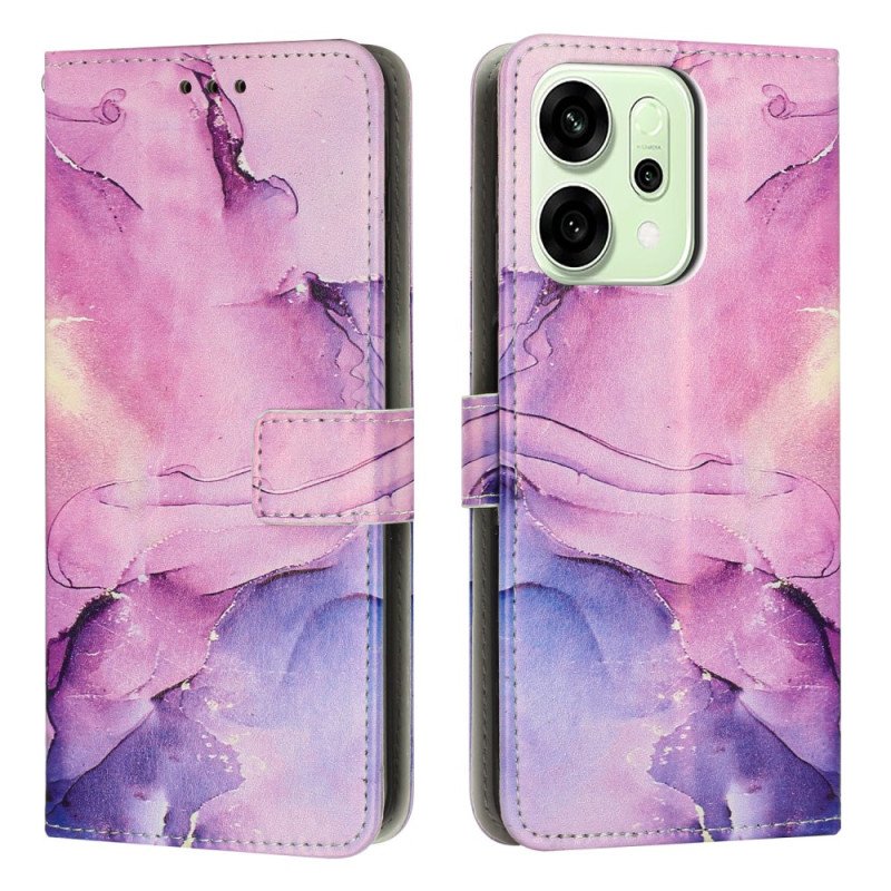 Läderskal Fodral Oppo Reno 14 Pro 5g Marmor