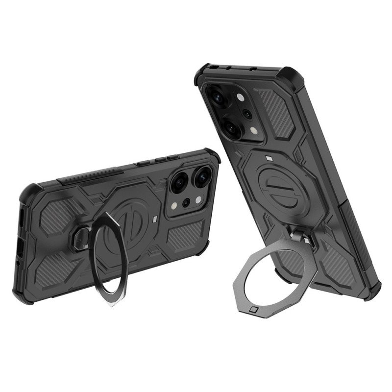 Skal För Oppo Reno 14 Pro 5g Ultratålig Magnetisk Med Ringhållare
