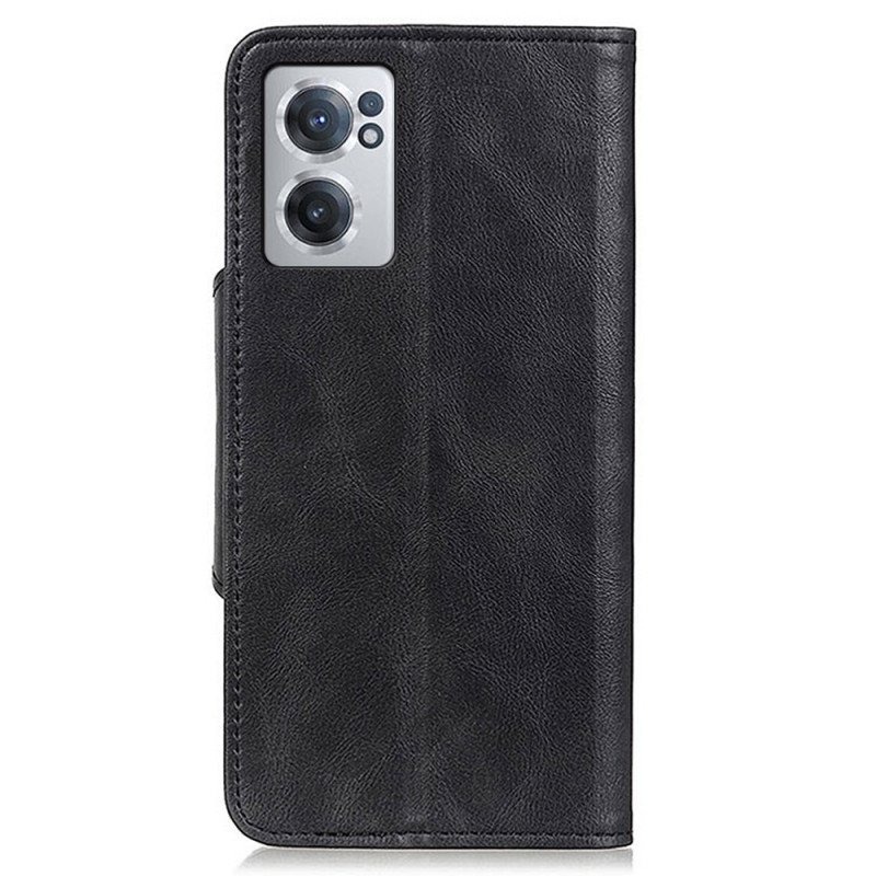 Fodral OnePlus Nord CE 2 5G Imiterat Läder Med Knapp