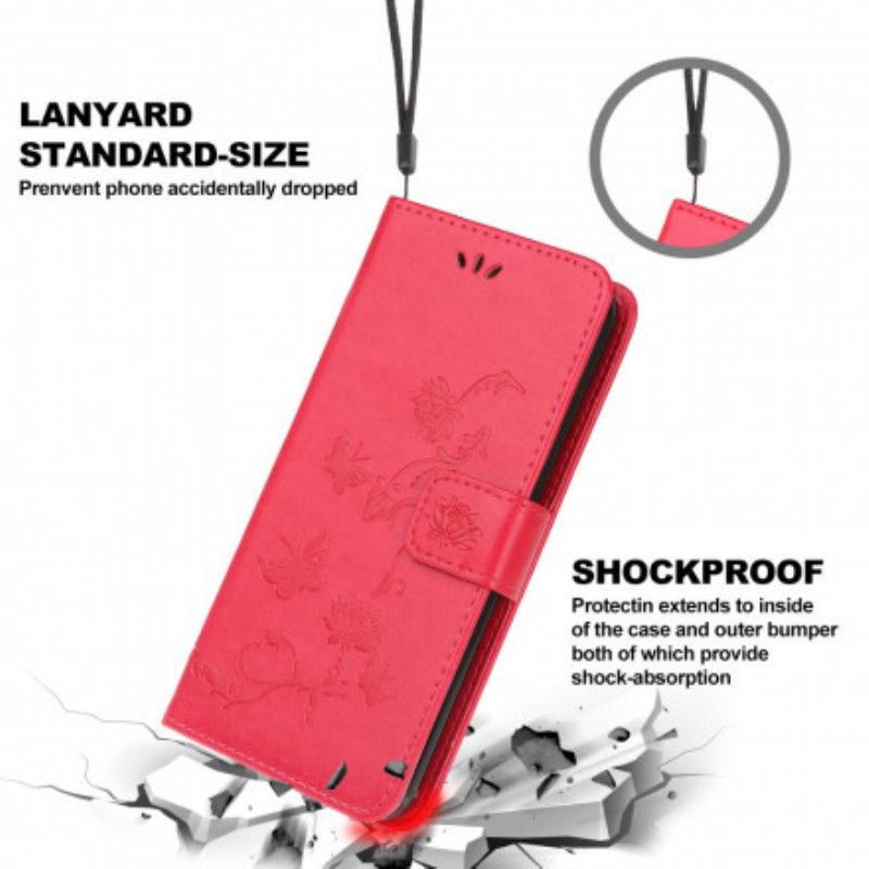 Fodral Xiaomi Mi 11 Lite 4G / 5G / 5G NE Fjärilar Och Blommor