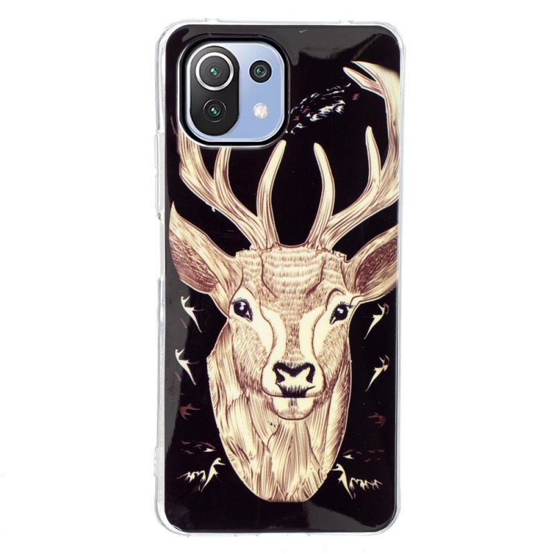 Skal Xiaomi Mi 11 Lite 4G / 5G / 5G NE Fluorescerande Majestic Deer