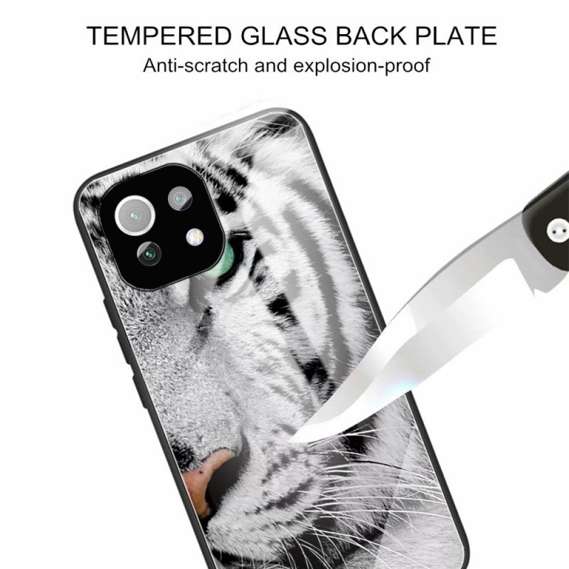 Skal Xiaomi Mi 11 Lite 4G / 5G / 5G NE Tiger Härdat Glas