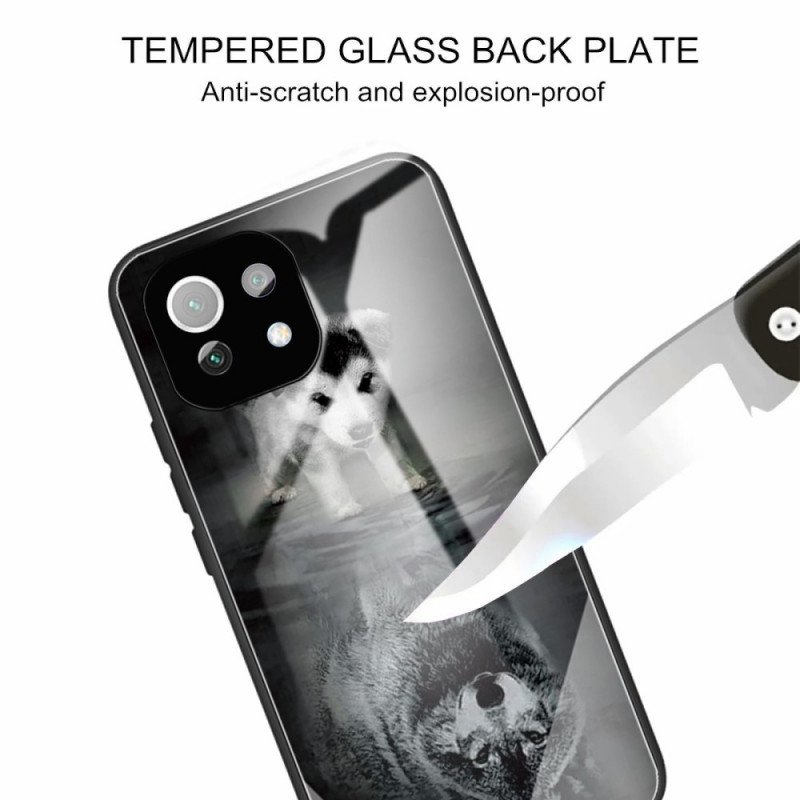 Skal Xiaomi Mi 11 Lite 4G / 5G / 5G NE Valpdröm Härdat Glas