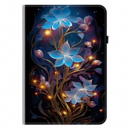 Case Samsung Galaxy Tab S11 Telefonfodral Blå Blommor