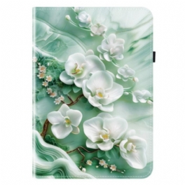 Case Samsung Galaxy Tab S11 Telefonfodral Jadeblommor