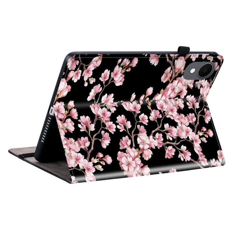 Fodral För Samsung Galaxy Tab S11 Plommonblommor