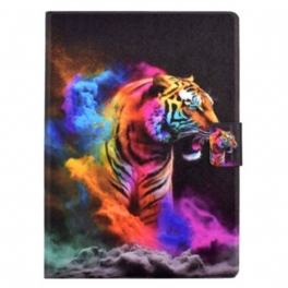 Läderfodral Samsung Galaxy Tab S11 Telefonfodral Färgglad Tiger