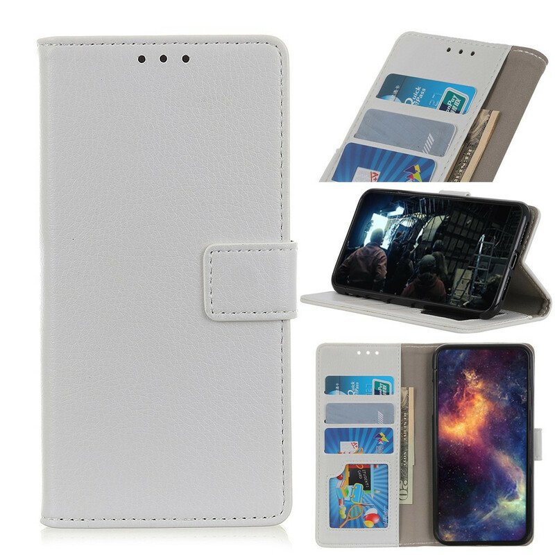 Fodral Xiaomi Redmi Note 9 Litchisömmar I Lädereffekt