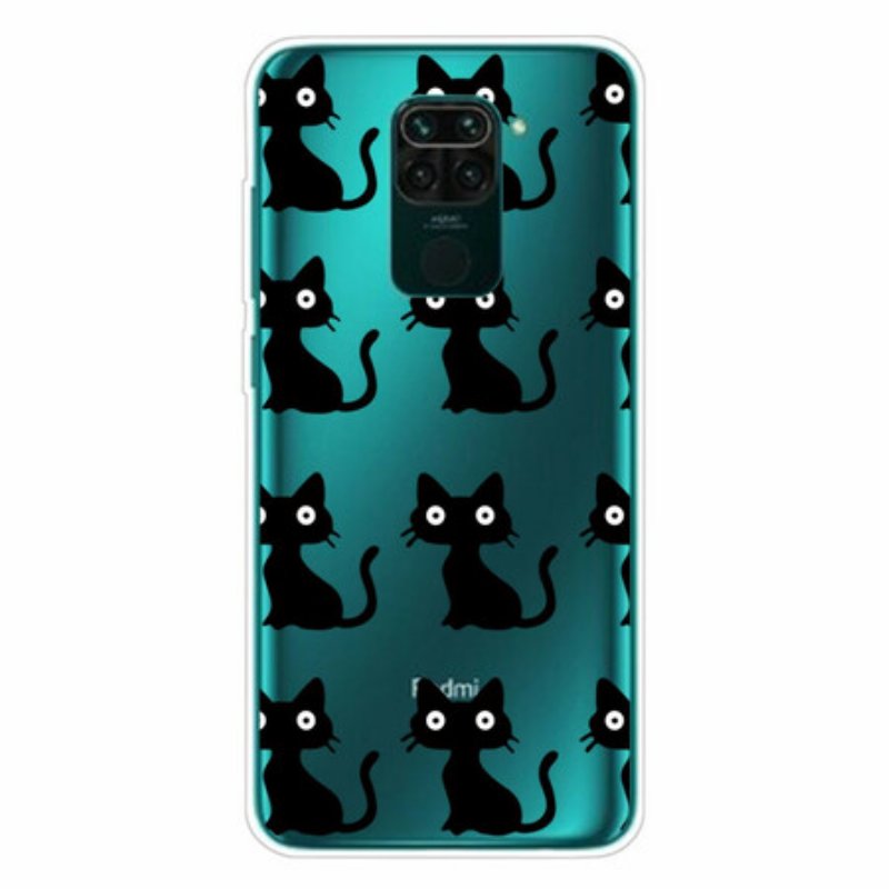 Skal Xiaomi Redmi Note 9 Flera Svarta Katter