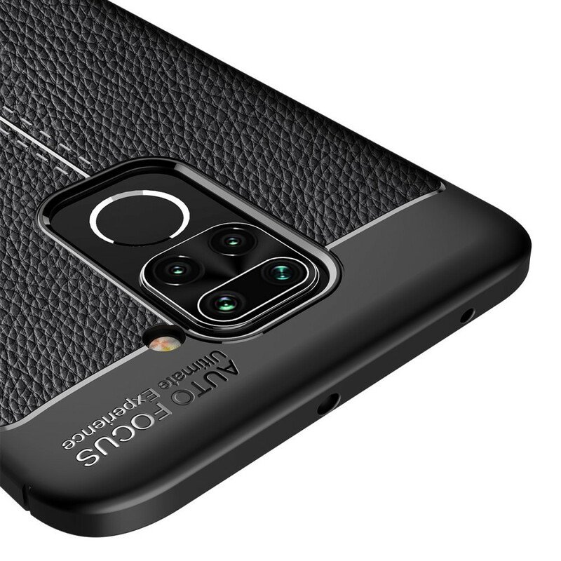 Skal Xiaomi Redmi Note 9 Lädereffekt Litchi Dubbel Linje