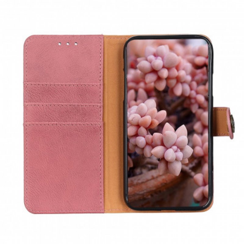 Folio-fodral Poco F3 Imiterat Läder Retro Khazneh