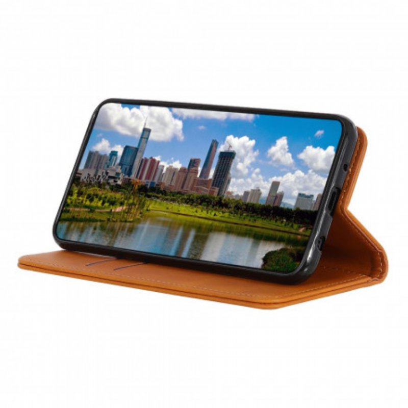 Folio-fodral Poco F3 Läderfodral Elegance Split Läder