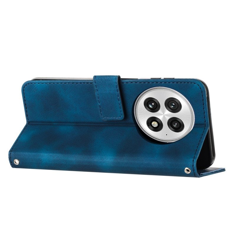 Fodral Oneplus 13 Ränder Med Mockaeffekt