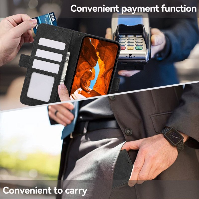 Läderfodral Oneplus 13 Telefonfodral Abeel Mockaeffekt