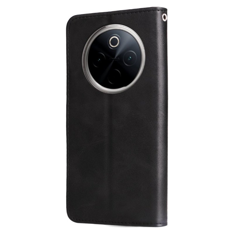 Läderfodral Oneplus 13 Telefonfodral Framficka