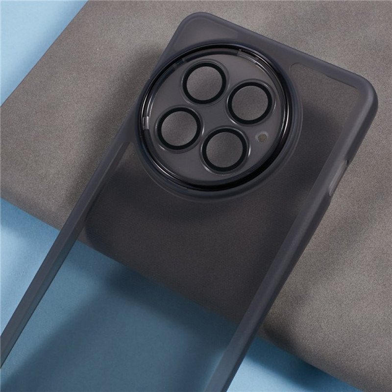 Skal Oneplus 13 2-i-1 Tonat Genomskinligt Skärmskydd Med Härdat Glas