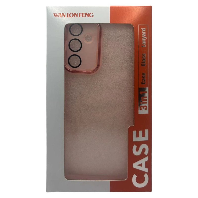 Skal Oneplus 13 2-i-1 Tonat Genomskinligt Skärmskydd Med Härdat Glas