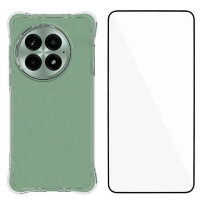 Skal Oneplus 13 Förstärkt Genomskinligt Skärmskydd Med Härdat Glas