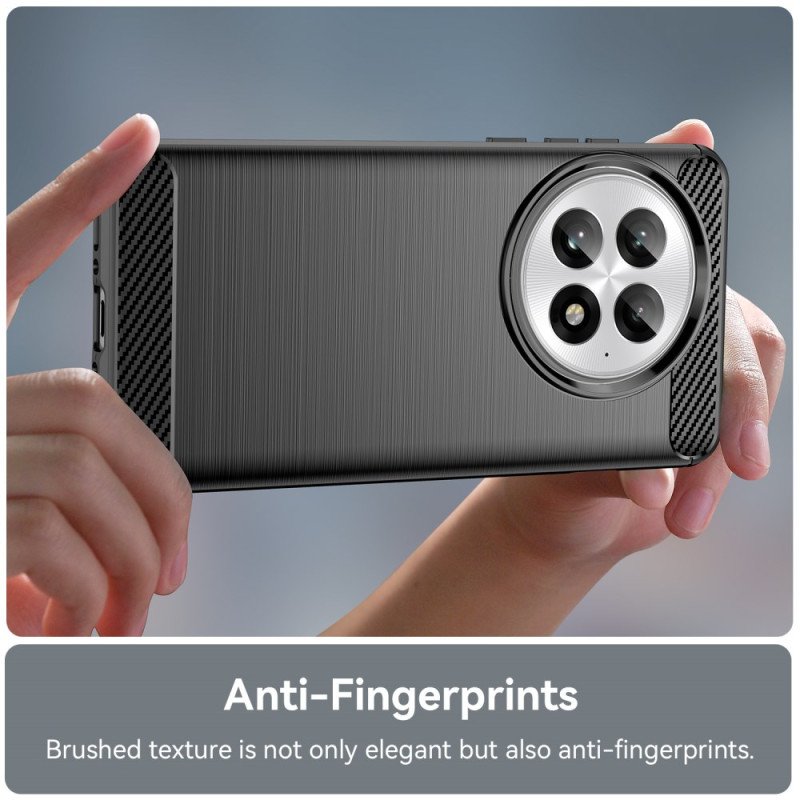 Skal Oneplus 13 Telefonfodral Borstad Kolfiber