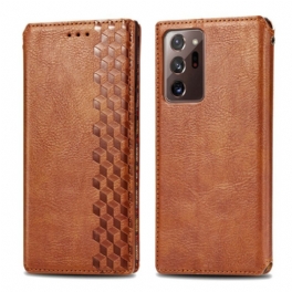 Folio-fodral Samsung Galaxy Note 20 Ultra Läderfodral Läderband Med Diamanteffekt